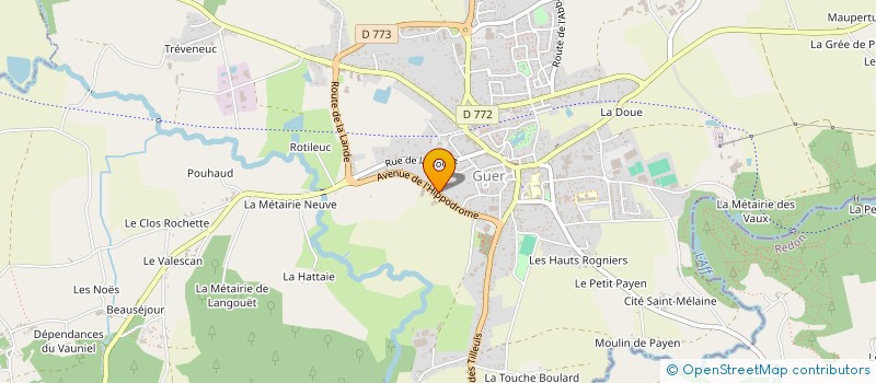 localisation de l'entreprise MAEN IMMO  GUER