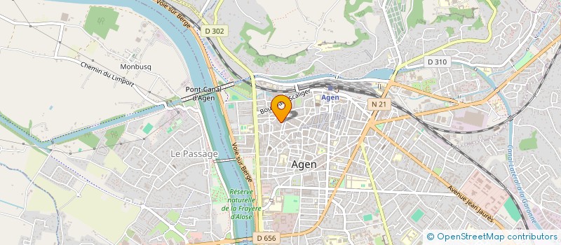 localisation de l'entreprise MAENA  AGEN