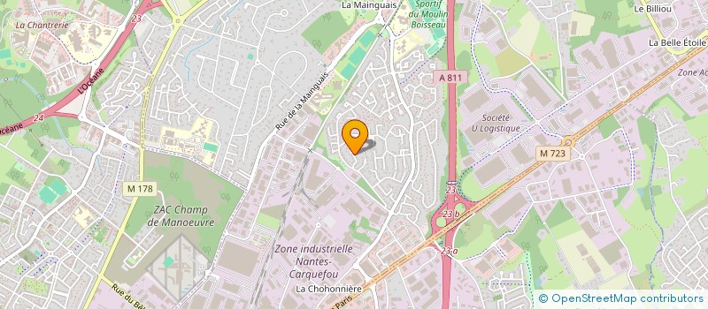 localisation de l'entreprise MAERA PATRIMOINE à CARQUEFOU