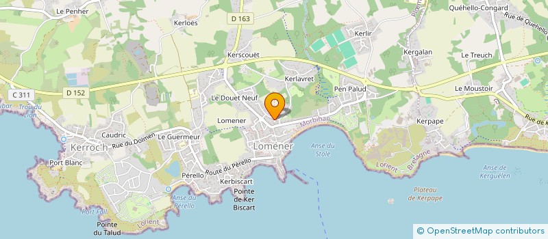 localisation de l'entreprise MAERCE à PLOEMEUR