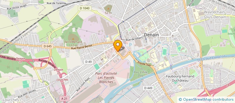 localisation de l'entreprise MAERSK CONTRACT LOGISTICS FRANCE  DENAIN