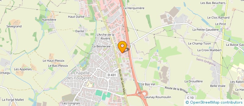 localisation de l'entreprise MAES  SAINT-GREGOIRE