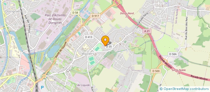 localisation de l'entreprise MAES CONNECT à WAZIERS