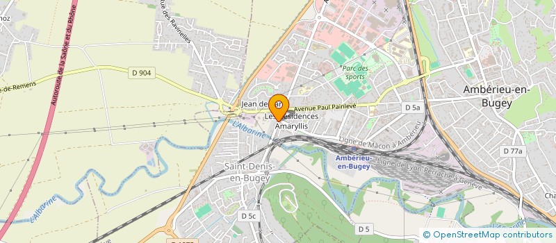 localisation de l'entreprise MAESCOF  AMBERIEU-EN-BUGEY