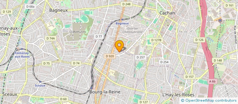 localisation de l'entreprise MAESO à BOURG-LA-REINE