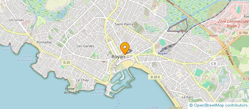 localisation de l'entreprise MAESTINE à ROYAN