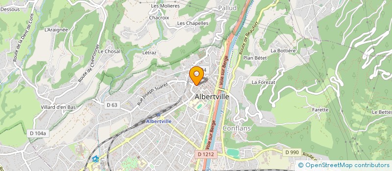 localisation de l'entreprise MAESTRO PRODUCTION à ALBERTVILLE