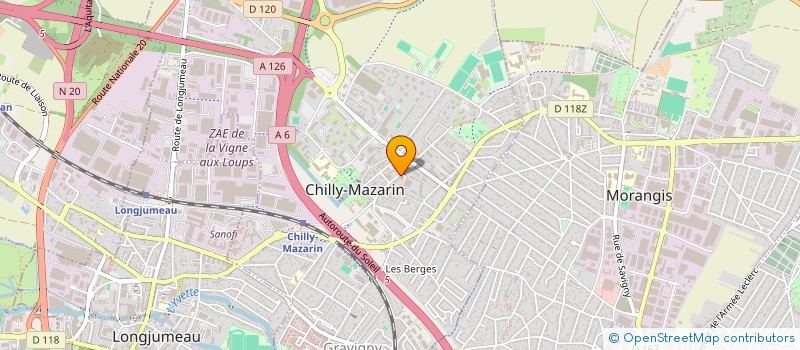 localisation de l'entreprise MAESTRO WELLNESS à CHILLY-MAZARIN