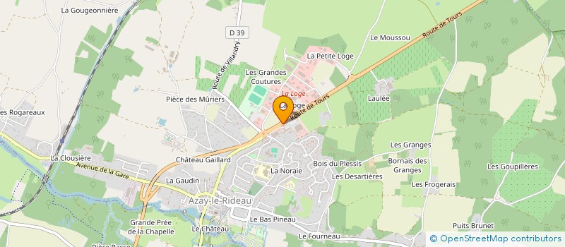 localisation de l'entreprise MAETEA à AZAY-LE-RIDEAU