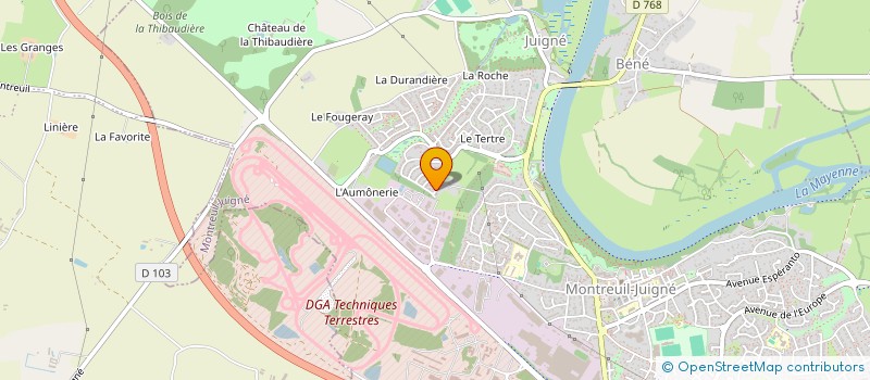 localisation de l'entreprise MAETHY à ANGERS