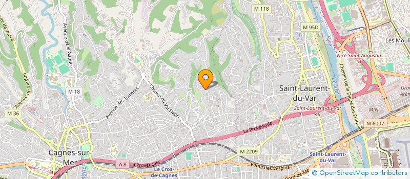 localisation de l'entreprise MAETYL à CAGNES-SUR-MER