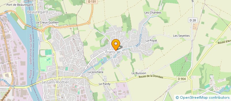 localisation de l'entreprise MAETYS PECHOUX à FRANS