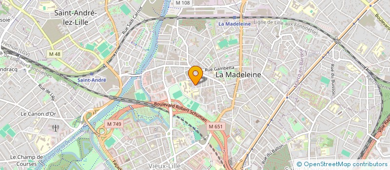 localisation de l'entreprise MAEV à LA MADELEINE