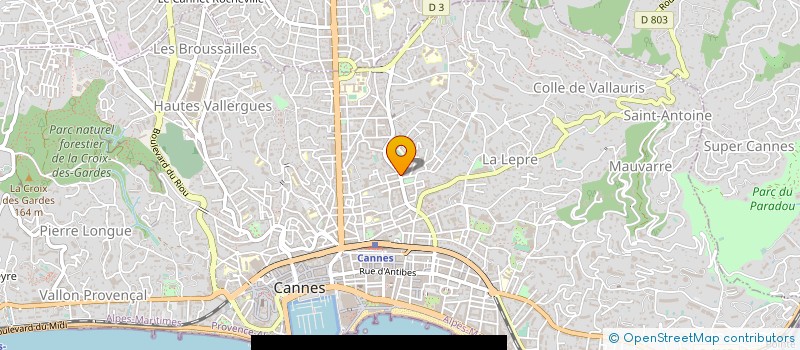 localisation de l'entreprise MAEVA à CANNES