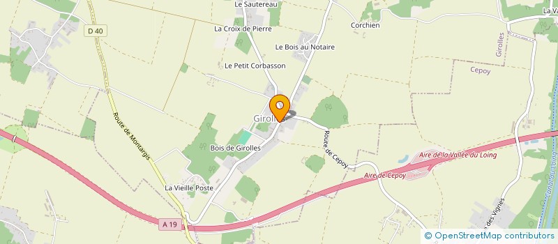 localisation de l'entreprise MAEVA à GIROLLES