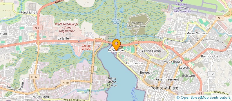localisation de l'entreprise MAEVA à POINTE-A-PITRE