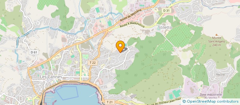 localisation de l'entreprise MAEVA à AJACCIO