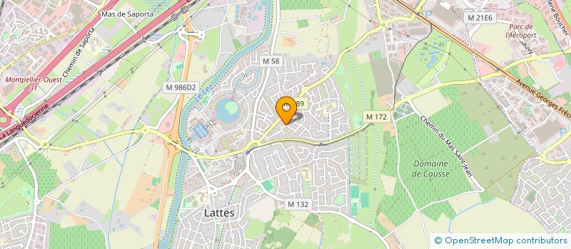 localisation de l'entreprise MAEVA à LATTES