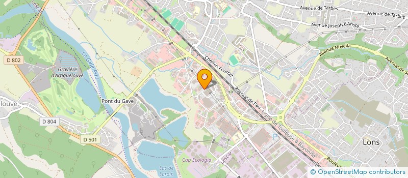 localisation de l'entreprise MAEVA  LESCAR