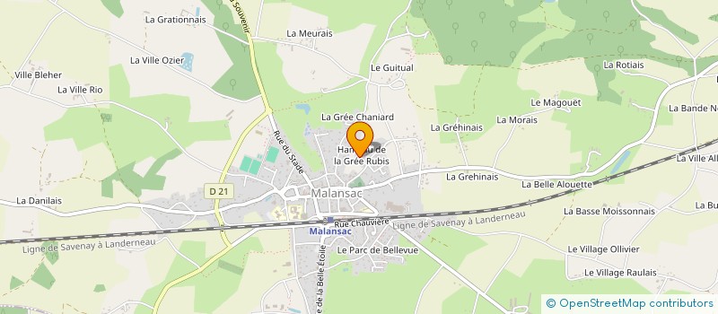 localisation de l'entreprise MAEVA  MALANSAC