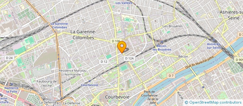 localisation de l'entreprise MAEVA CLAIRE LOUZINI à COURBEVOIE