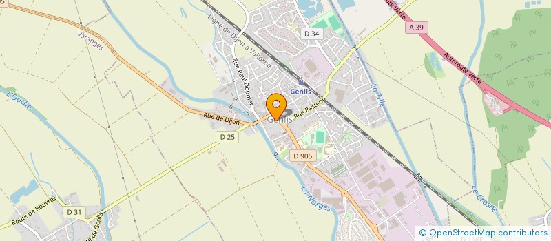 localisation de l'entreprise MAEVA PARFUMERIE à GENLIS