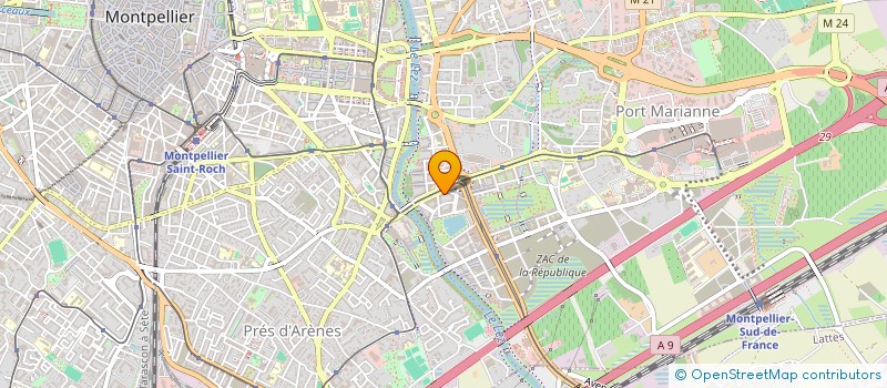 localisation de l'entreprise MAEVA SECURITE EURL à MONTPELLIER