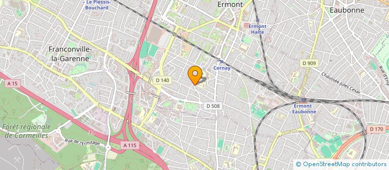 localisation de l'entreprise MAEVAS à ERMONT