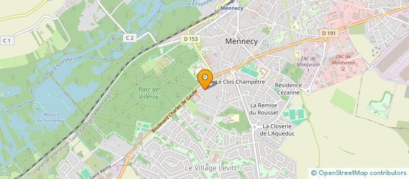localisation de l'entreprise MAEVAS ALOS CONSULTING à MENNECY