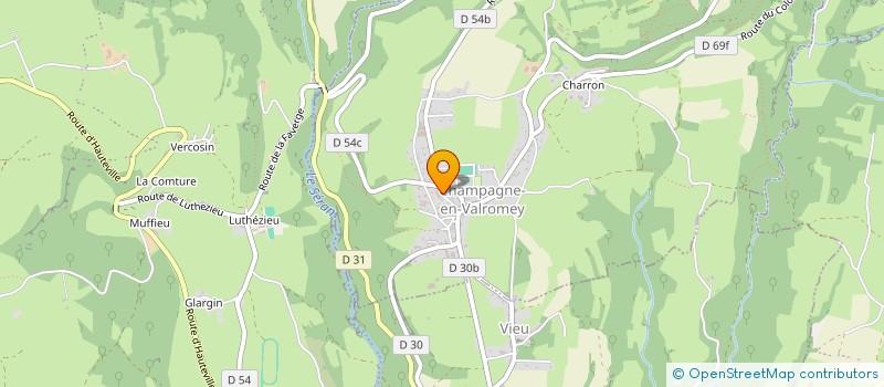 localisation de l'entreprise MAEVCO à CHAMPAGNE-EN-VALROMEY