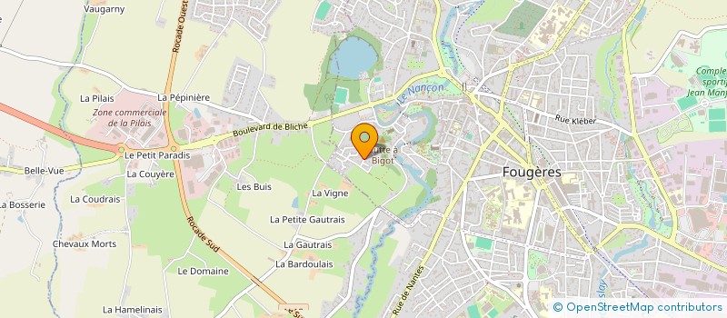 localisation de l'entreprise MAEVEN  FOUGERES