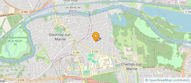 localisation de l'entreprise MAEVENT à CHAMPS-SUR-MARNE