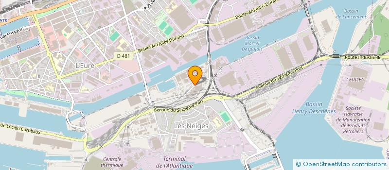 localisation de l'entreprise MAEX à LE HAVRE