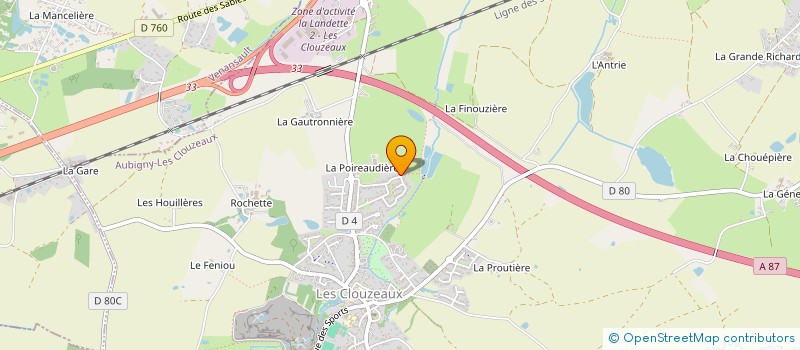 localisation de l'entreprise MAEYNA  AUBIGNY-LES CLOUZEAUX