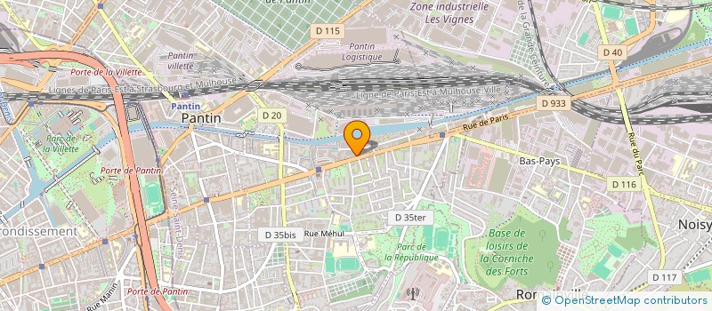 localisation de l'entreprise MAF  PANTIN