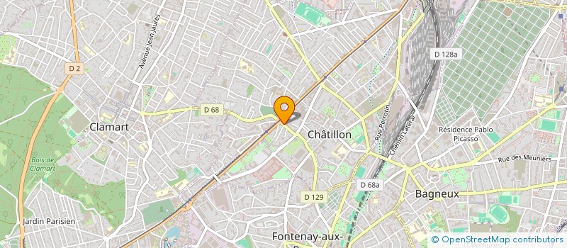 localisation de l'entreprise MAF-YK  CHATILLON