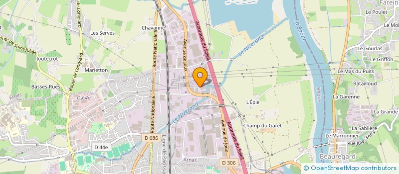 localisation de l'entreprise MAFAB  ARNAS