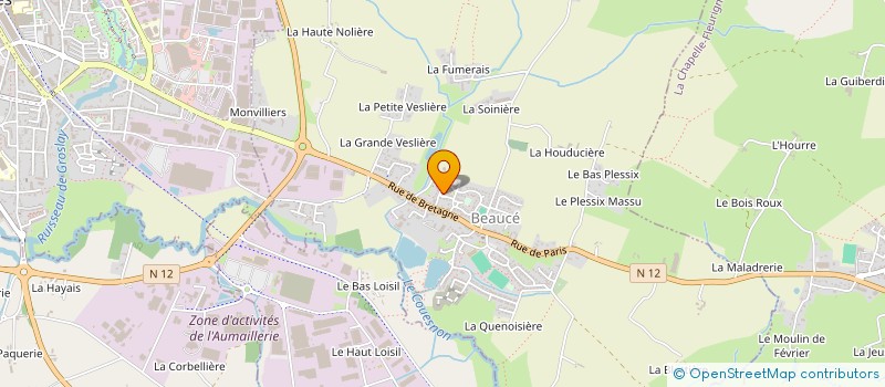 localisation de l'entreprise MAFAB  FOUGERES