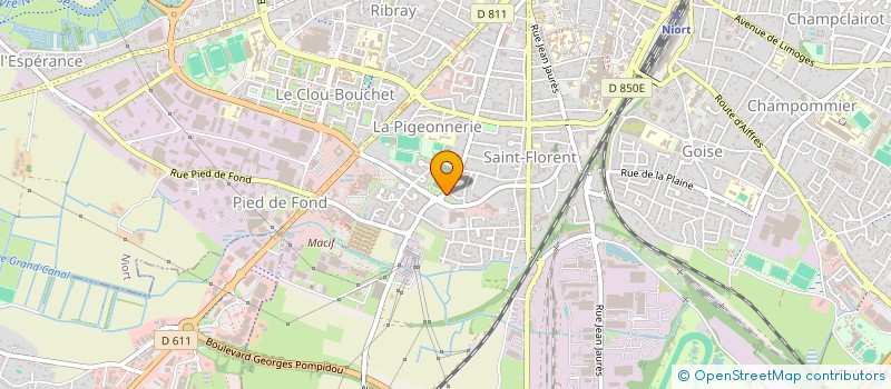 localisation de l'entreprise MAFACADE79 à NIORT