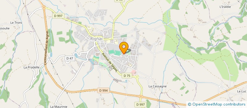 localisation de l'entreprise MAFATH  RIGNAC