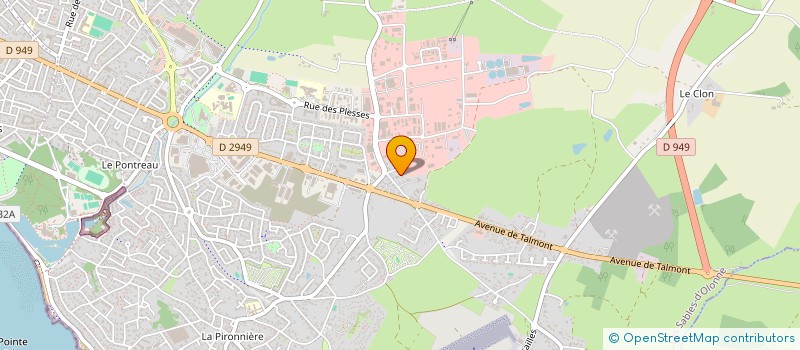 localisation de l'entreprise MAFC TURQUOISE à LES SABLES-D'OLONNE