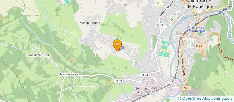 localisation de l'entreprise MAFEX  VILLEFRANCHE-DE-ROUERGUE