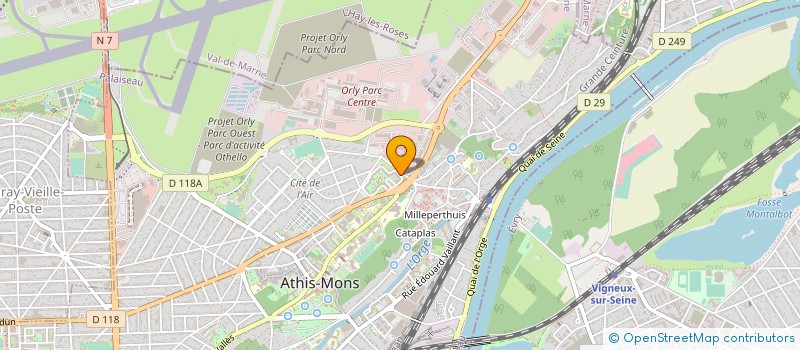localisation de l'entreprise MAFI ISOLATION à ATHIS-MONS