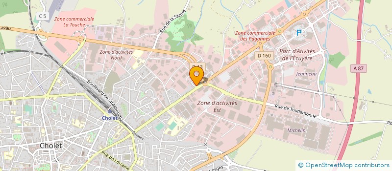 localisation de l'entreprise MAFI RENTAL SOLUTION à CHOLET