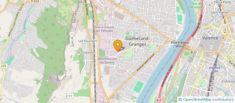 localisation de l'entreprise MAFIM à GUILHERAND-GRANGES