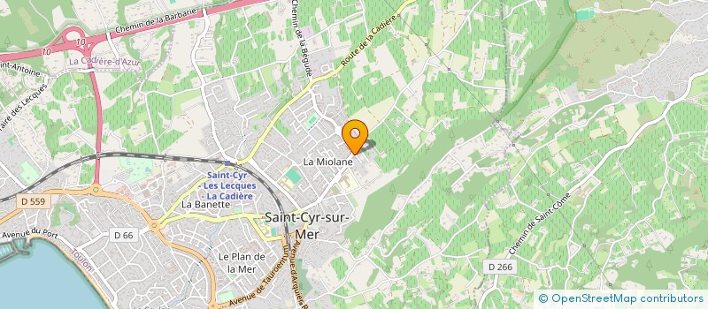 localisation de l'entreprise MAFOLI à SAINT-CYR-SUR-MER