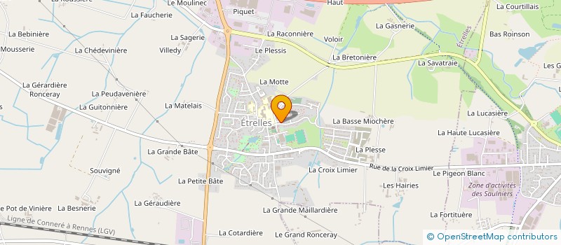 localisation de l'entreprise MAFREAU  ETRELLES