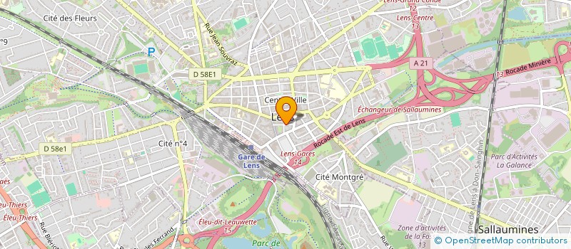 localisation de l'entreprise MAFYH INVESTISSEMENTS  LENS