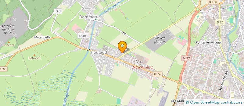localisation de l'entreprise MAG  HOUTAUD