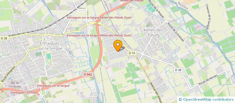 localisation de l'entreprise MAG 555  ENTRAIGUES-SUR-LA-SORGUE